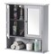 Basicwise Gray Mirror Wall Mounted Cabinet For the Bathroom and Vanity with Adjustable Shelves QI004020.GY - alternate 1